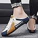 Big Size Men's Comfortable Slippers - Breathable Non-Slip Sports Sandals & Outdoor Walking Fashion Color Block Design (Beige and Brown,11)