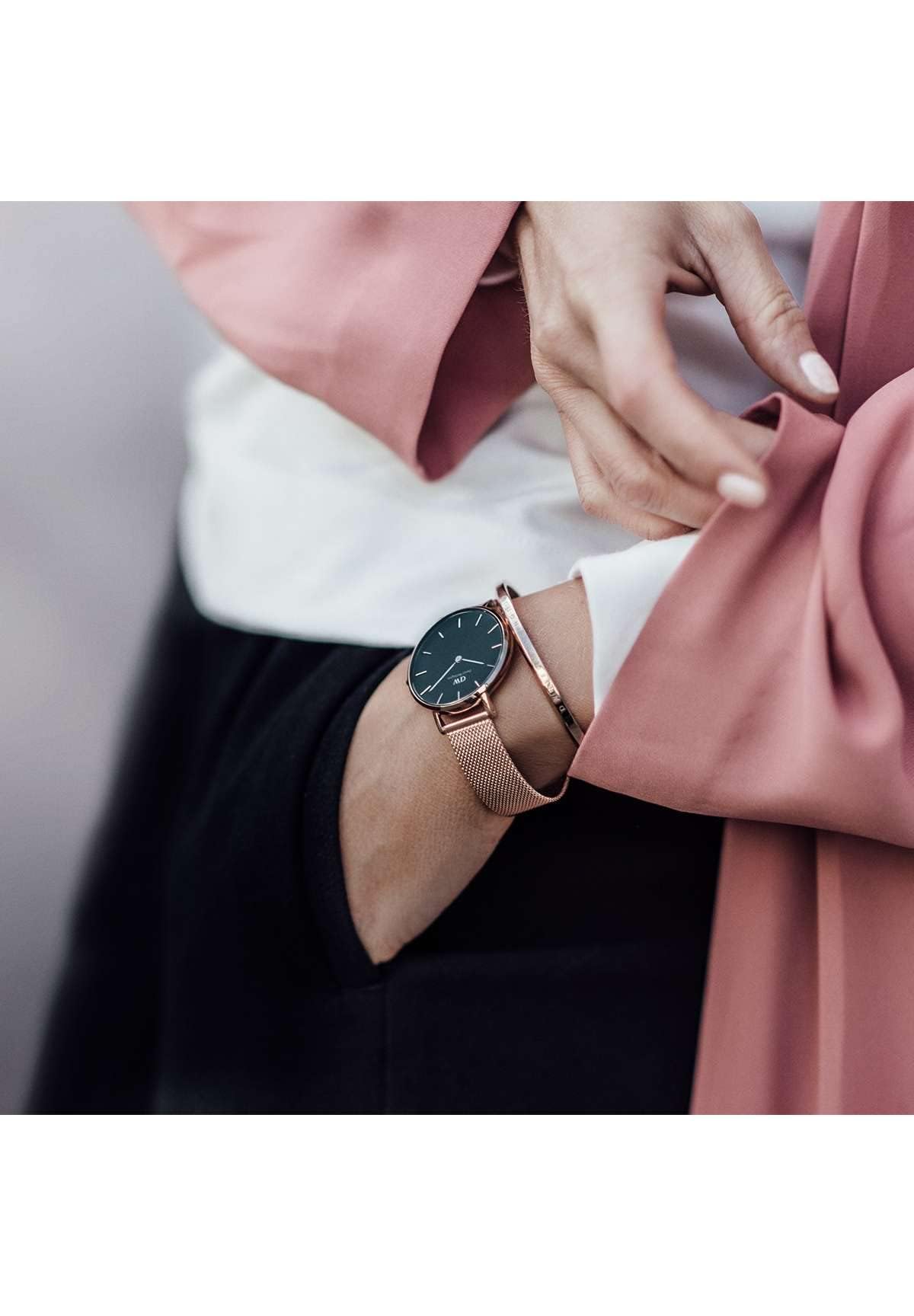 Daniel Wellington Petite Melrose, Rose Gold Watch, 32mm, Mesh, for Women
