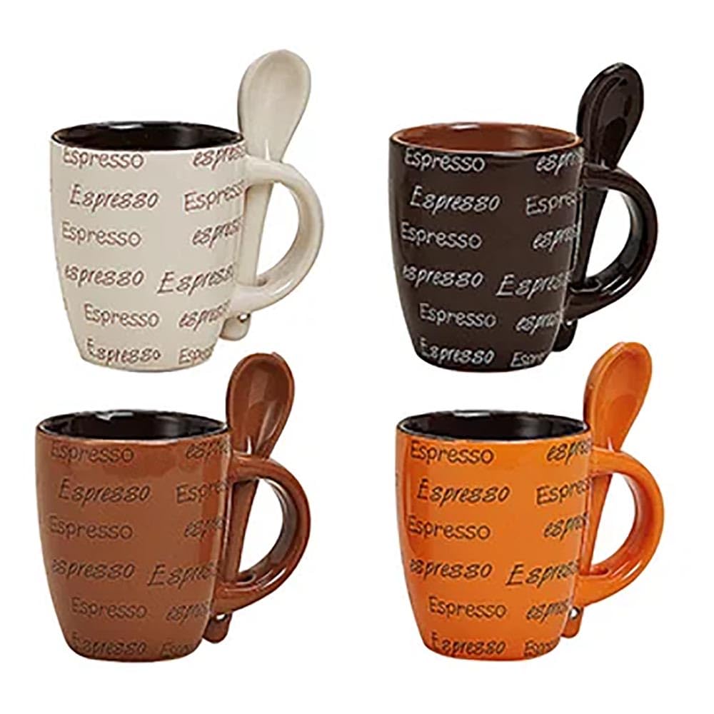 G. Wurm 20330 Espresso cups 8 pieces set, Brown,orange, je 7 cm