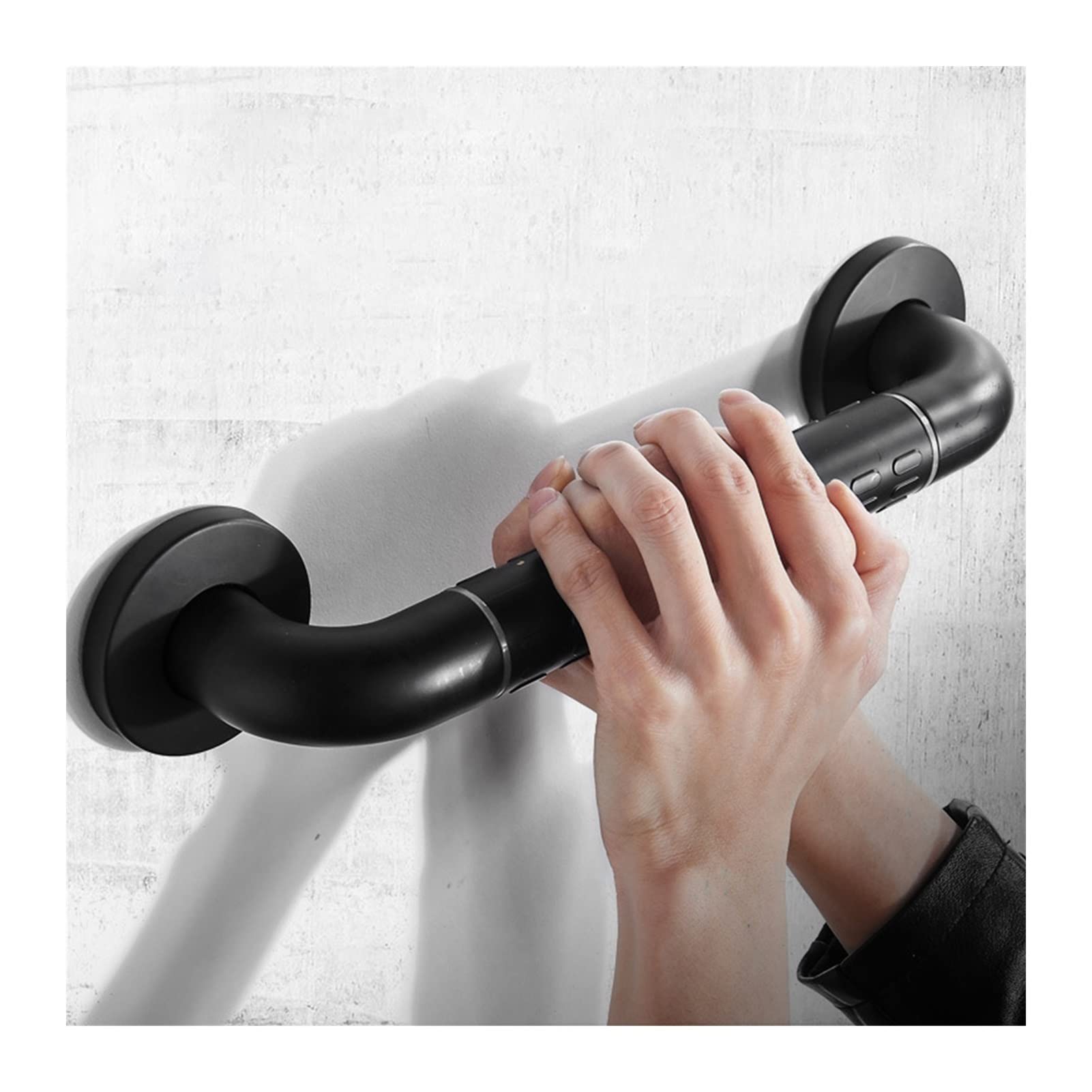 WDSOPK Housewares Stainless Steel Safety Handrails Bathroom Handrails With Luminous Toilet Shower Bracket Balance Handrails For The Elderly Grab Rail（M-48cm）