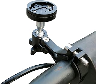 720° Adjustable Out Front Bike Computer Mount for Garmin Edge Bryton Rider on Handlebar, GPS Bike Computer for Road Mountain Bicycle Handlebars Cycling Bike Holder Accessories Adults - Black