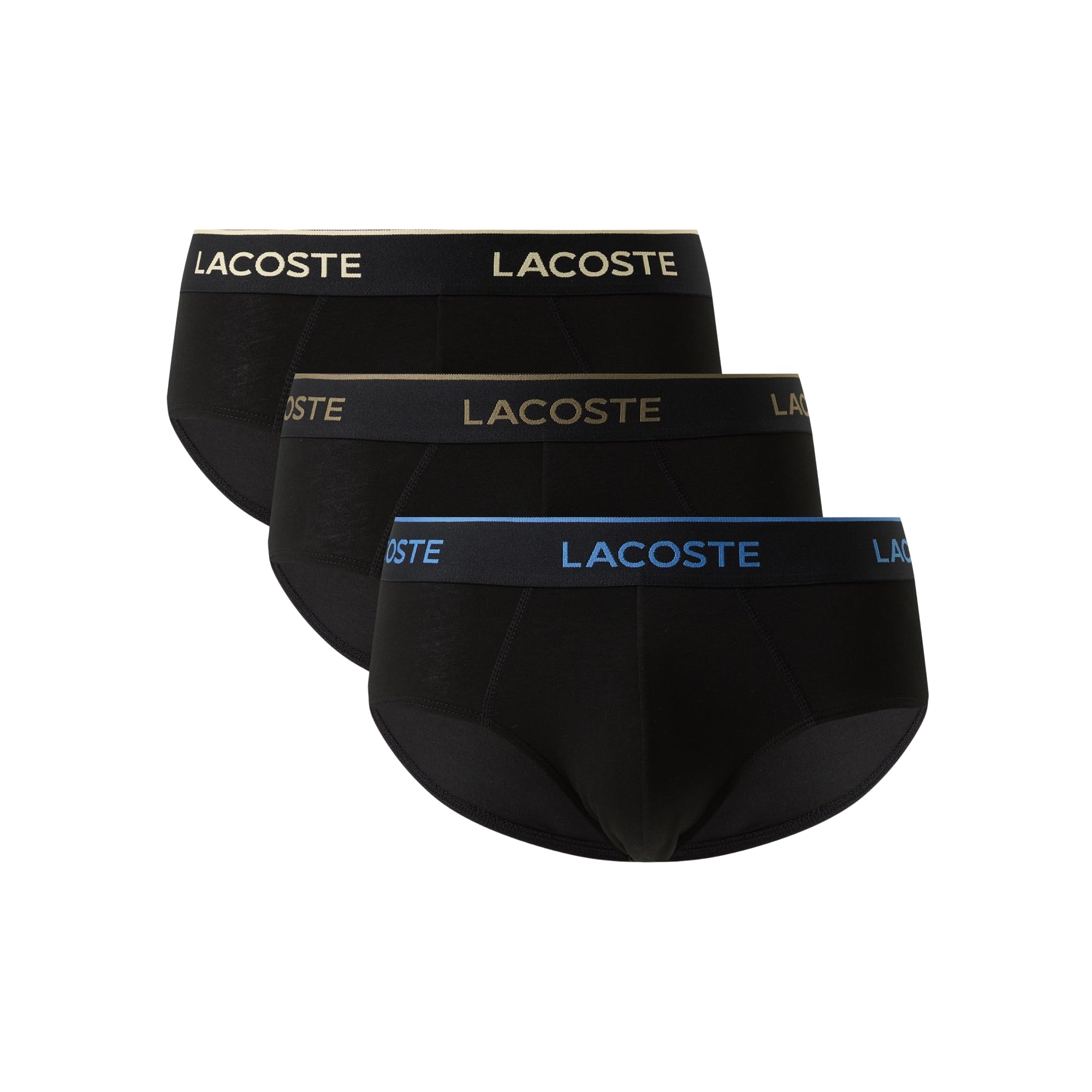 

                                                    Lacoste Men's Cotton Stretch Essentials Briefs, 3-