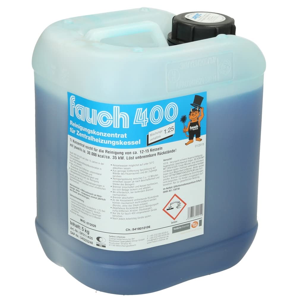 Fauch 400 Kesselreiniger Reinigungskonzentrat für ölbetriebene Kesselanlagen 5 Kg