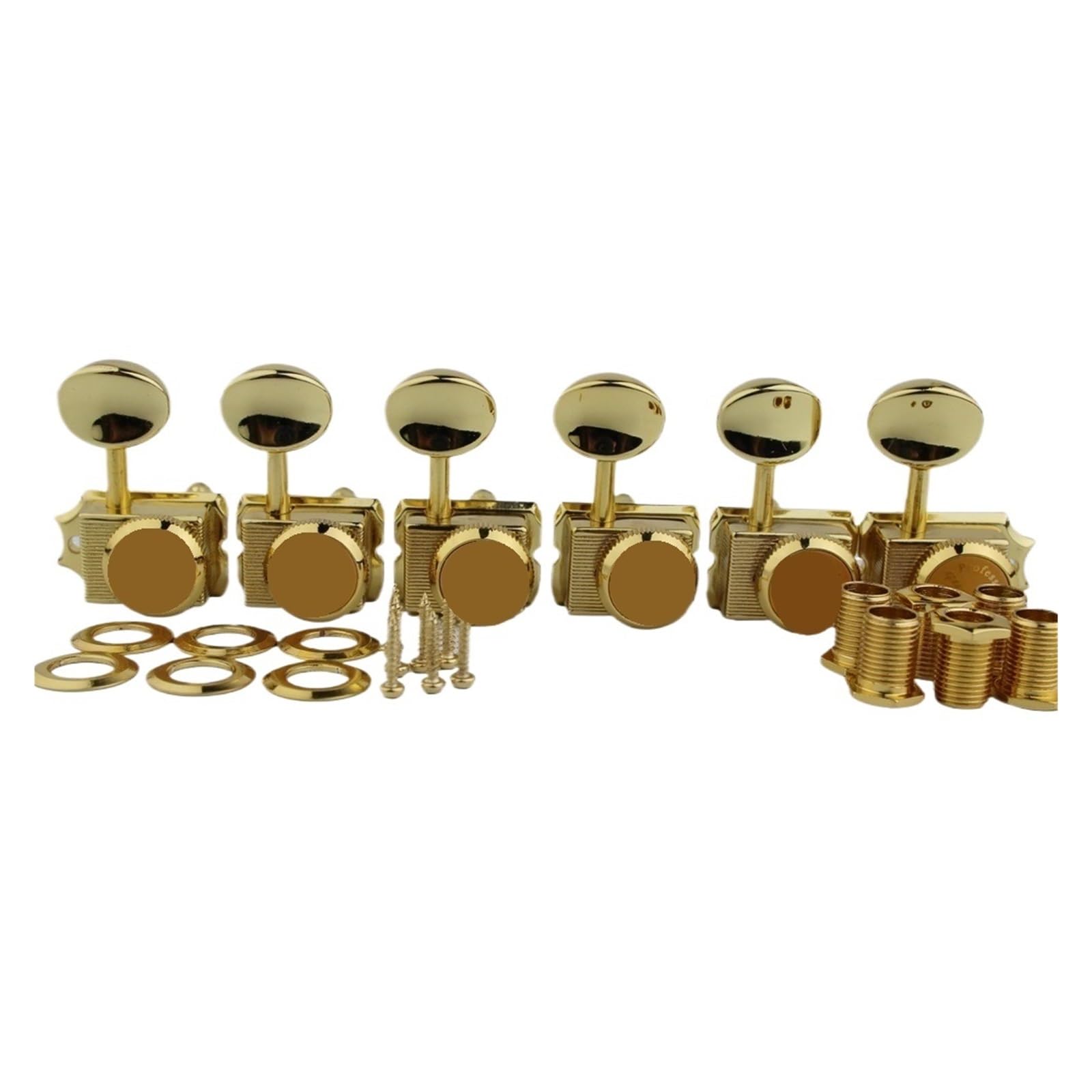 Vintage Locking String Tuner Nut Style E-Gitarre Mechaniken for ST TL Tuning Pegs Übersetzungsverhältnis 1:15(GD)