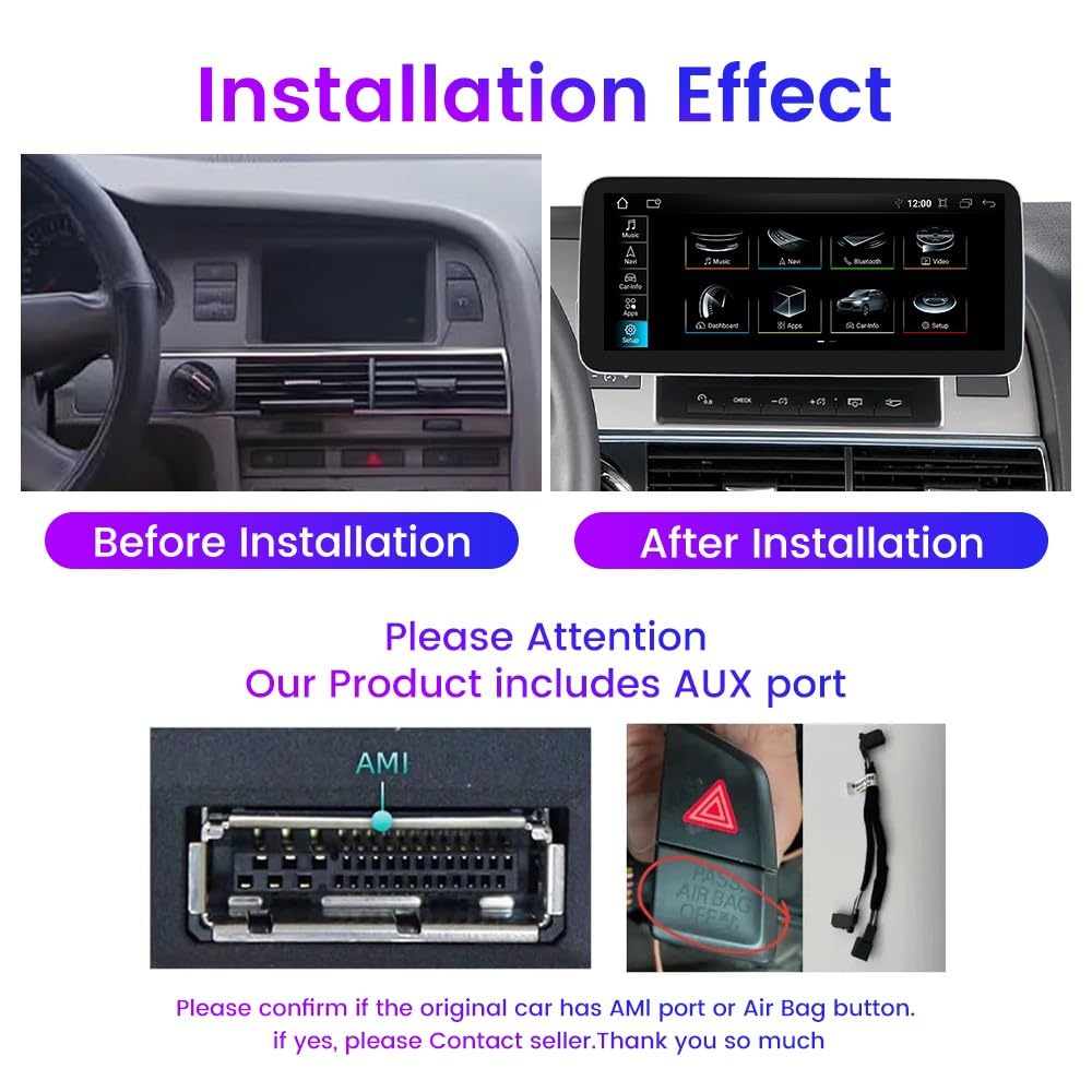 Amazon.com: for Audi A6 2005-2008 12.3