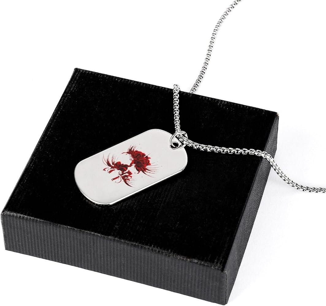 Amazon | [DLKJ] ネックレス 彼岸花 花柄 メンズ/レディース