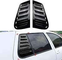 Tokenhigh Fekete Fényes Hátsó Ablak Zsalu Trim VW Golf MK7 MK7.5 2014-2019 Oldalsó Ablak Lamella Árnyékoló Külső Kiegészítő 2db 3