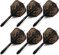 Vista 10 de CUESOUL 6 piezas de eje de dardos integrado ROST y vuelos