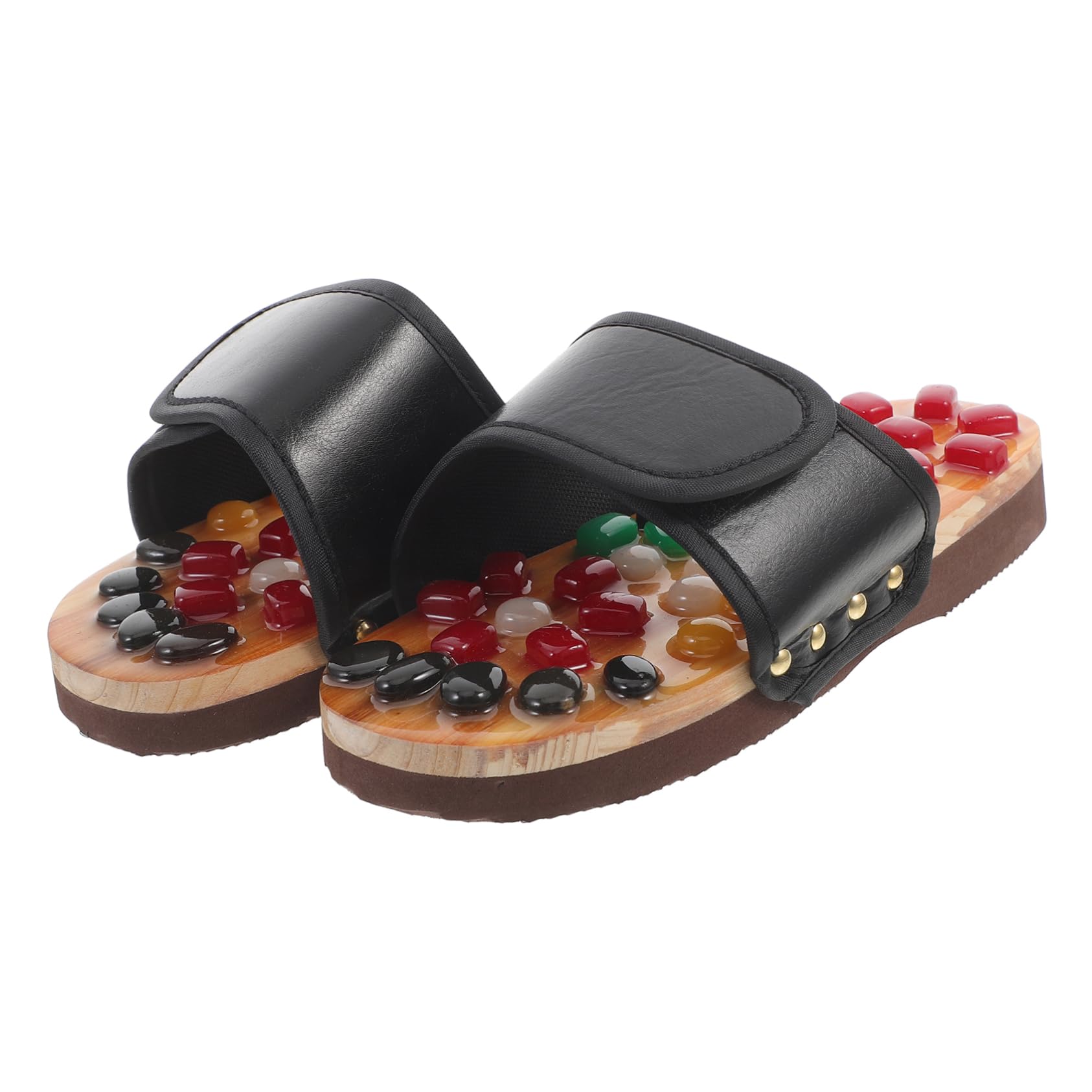 GALPADA Sandales De Massage Pour Points Acupuncture Pantoufles Eva Et Pu Pour Relaxation Chaussures De Santé Pour Fatigués