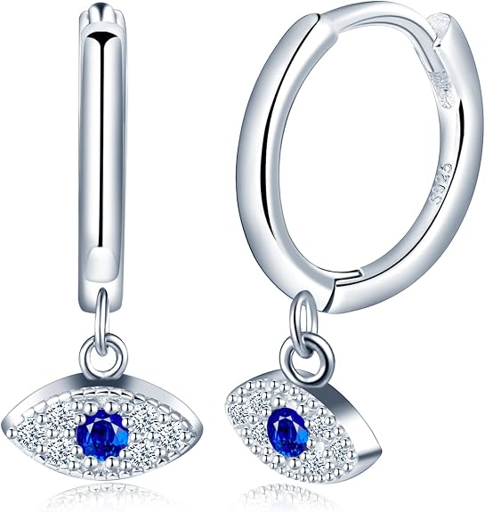 Gnoce Orecchini Serpente In Argento 925 Con Zirconia Cubica Trasparente, Gioielli Simbolici Per Donna, Due Misure S E M