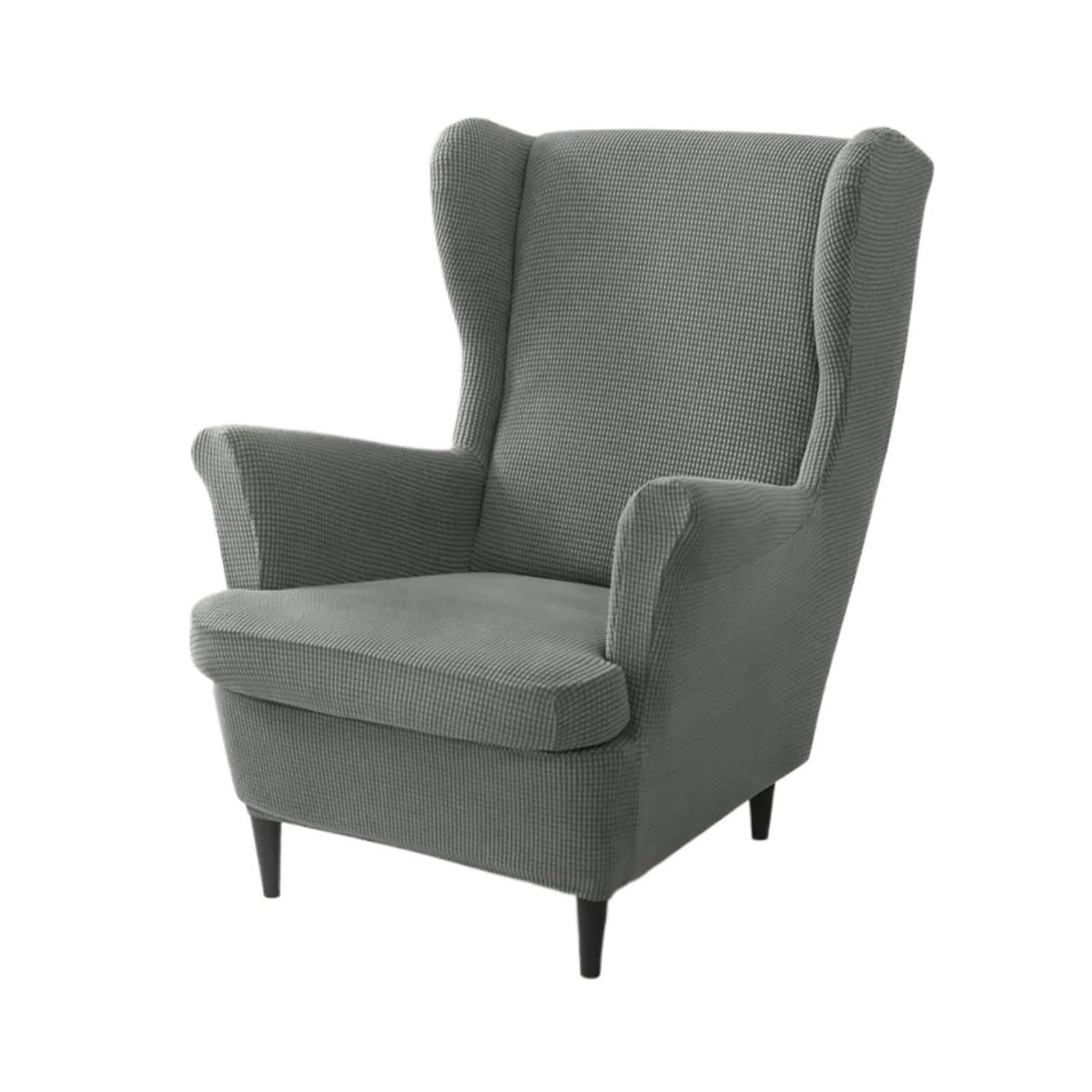 GCYEIDMA Wing Chair Slipcover Wing Chair Cover Stretch Wingback Armchair Covers Solid Color Relax Sofa Slipcovers with Seat Cushion(A11 Wingchair Cover)