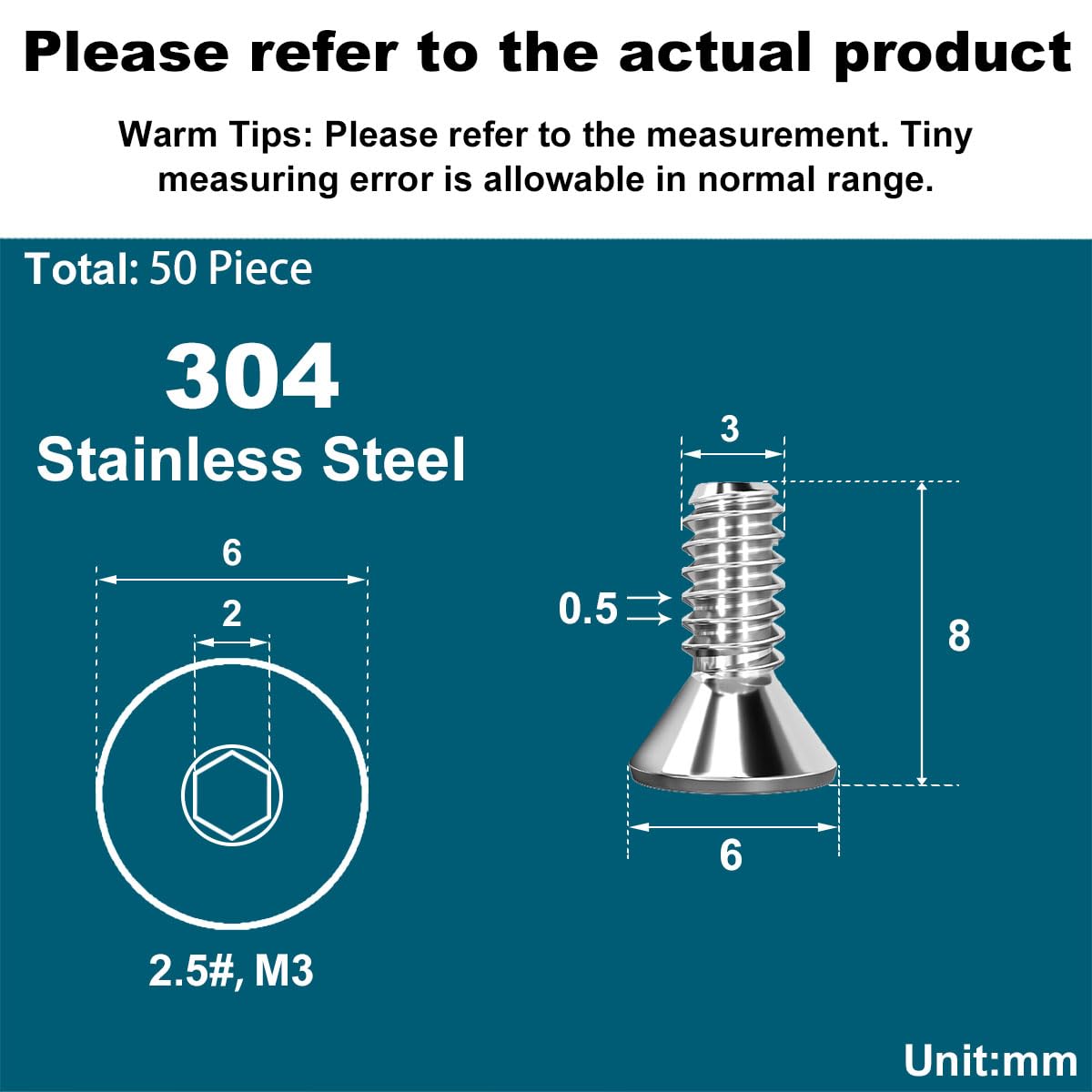 Drenky M3 X 8mm Screws - Image 2