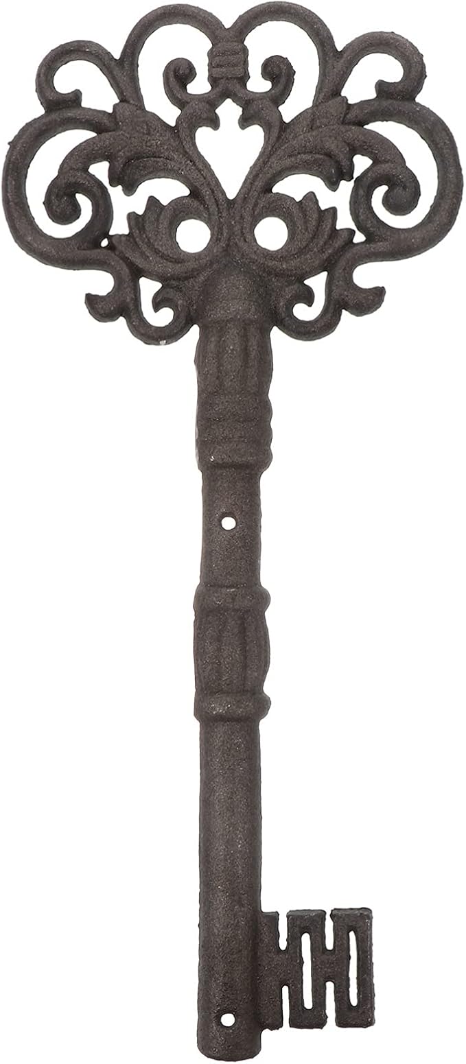 STOBOK Large Skeleton Key Cast Iron Key Old Antique Dungeon Pirate Key