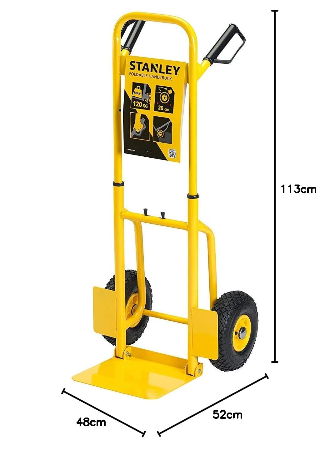 Stanley Sxwtd-Ft520 Wózek Transportowy, Czarny/Żółty, 120 kg