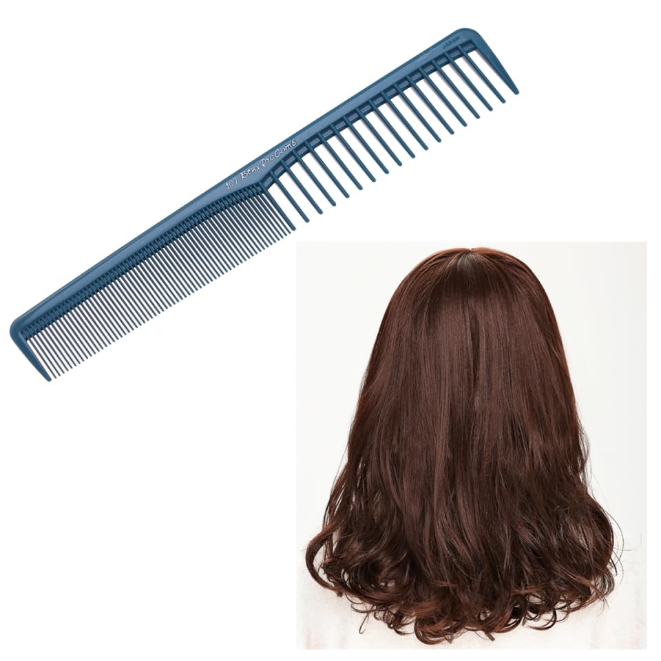 Peine Profesional GALPADA Antiestático ABS Azul 18 cm miniatura 6