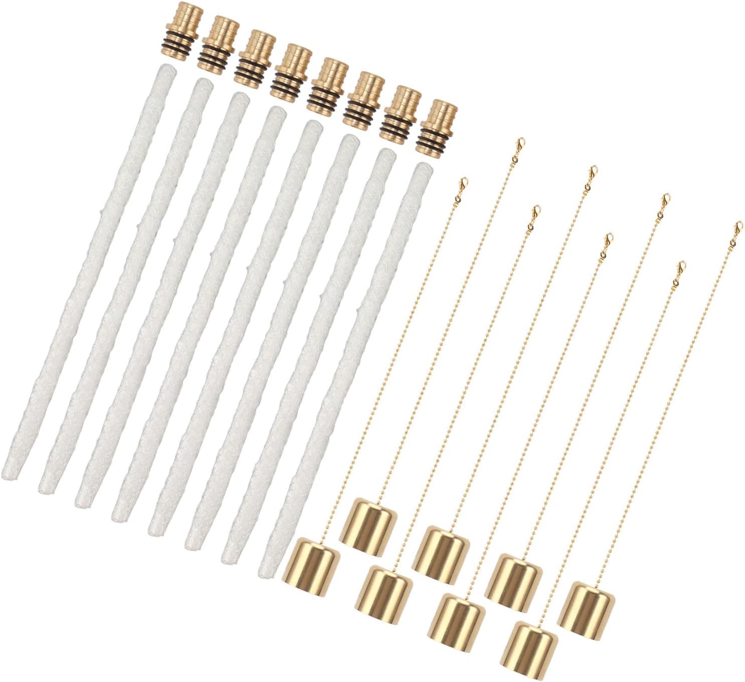 Wine Bottle Torch Kit, Torch Wick Holders Replacement Wine Bottle Torch for DIY Homemade Torch Indoor Outdoor Decor