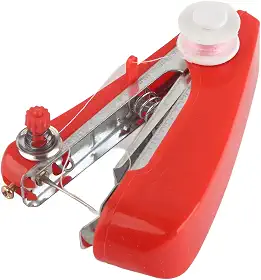 Máquina de costura portátil, mini máquina de costura para iniciantes, máquinas de costura de bolso, pequeno dispositivo de costura para costura rápida, faça você mesmo, roupas, família, viagens