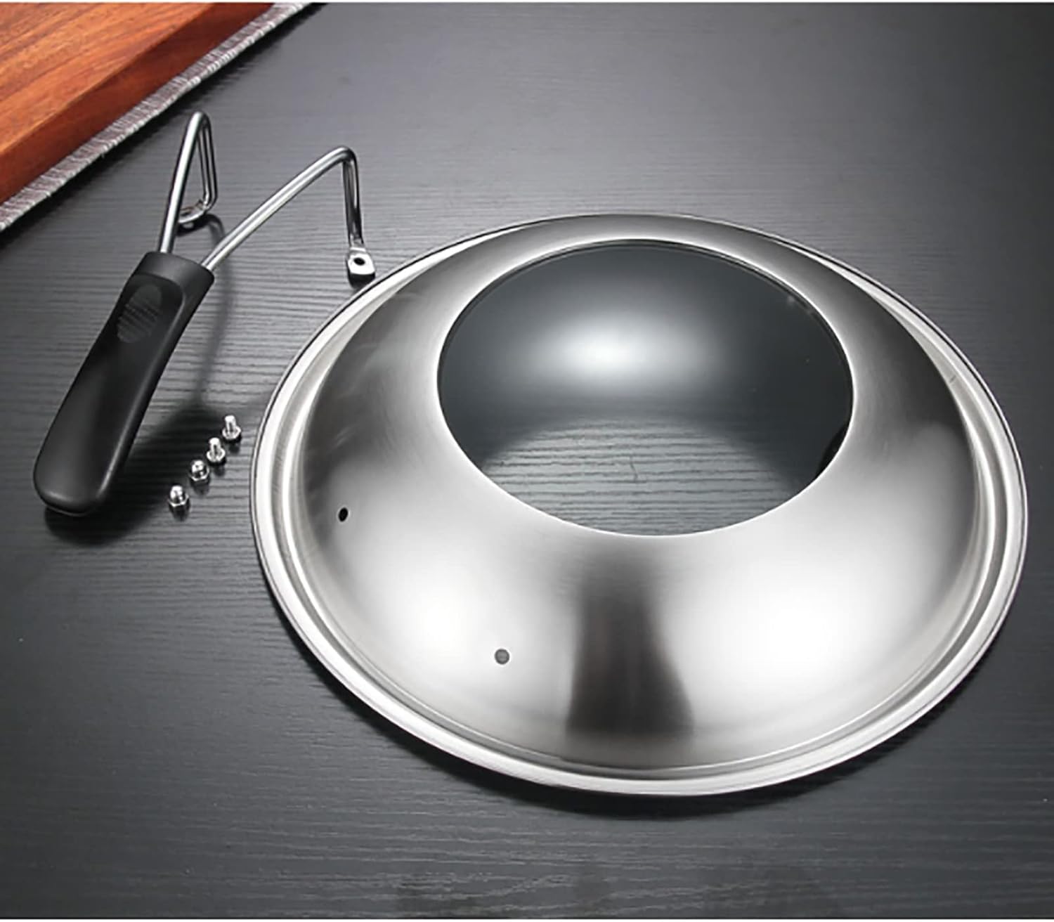 Frying Pan Lid/Saucepan Lid/Wok Lid，Tempered Glass Visible Cooking Pot，Cookware Lid Replacement Lid for Kitchen，Cover(30-36cm) (Size : 32cm)