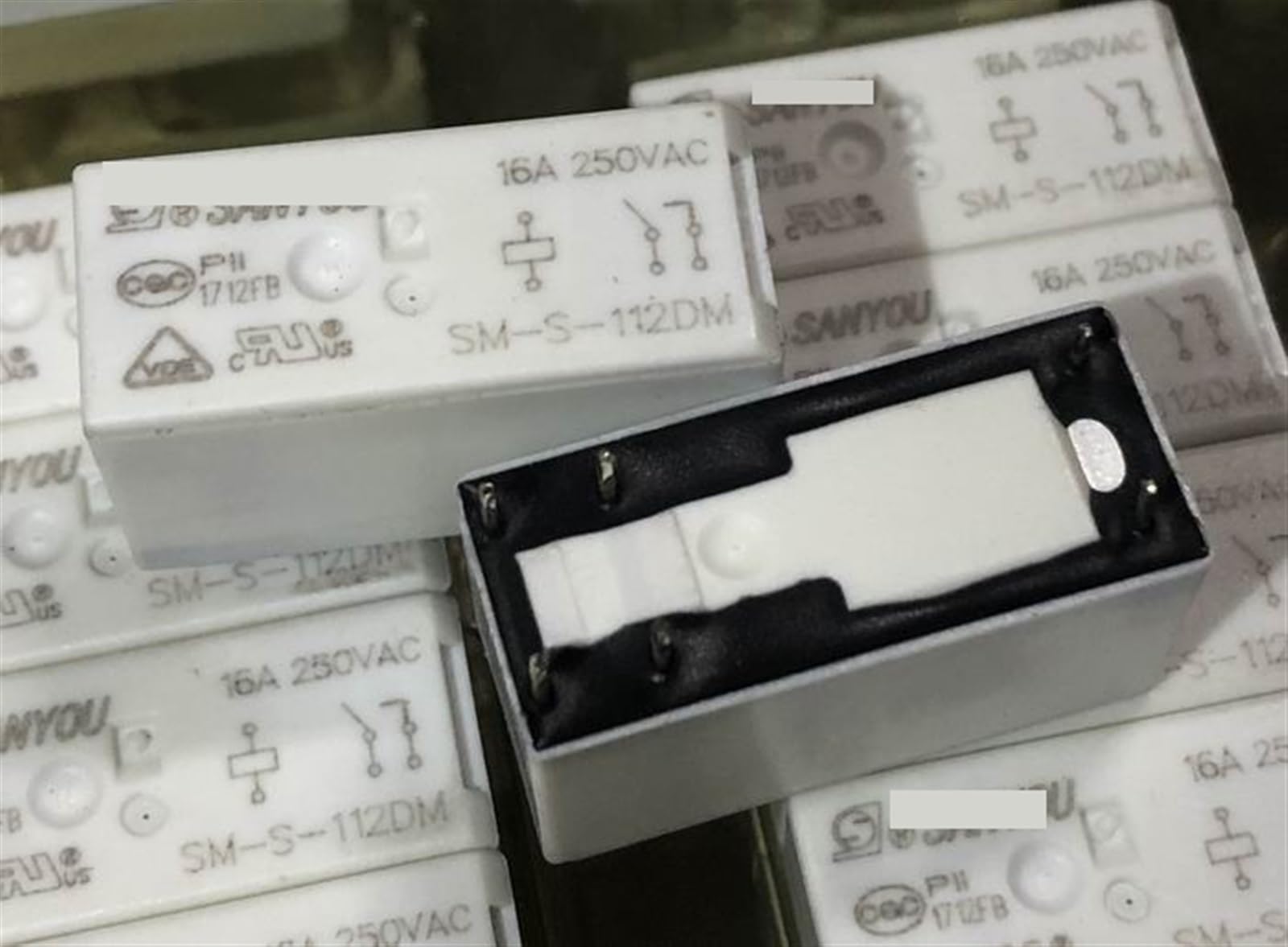 Relais SM-S-112DM 12V KmoNo à 6 broches et 16A pour circuit électronique