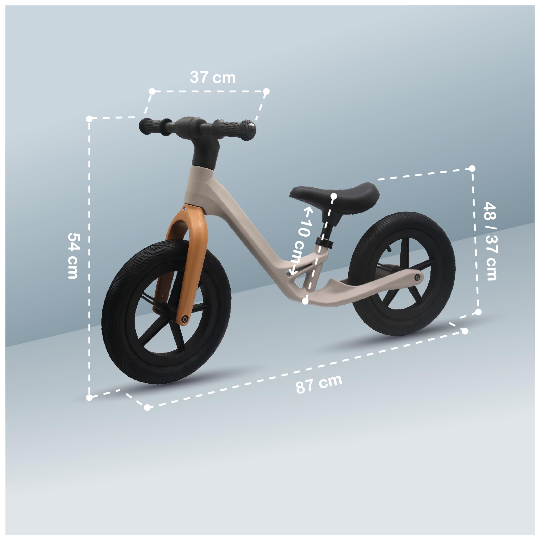 BUDDY BABY Superbike lekki rower biegowy z regulowanym siedziskiem, rower z 2 kołami, rower dla dzieci od 3 lat, do 35 kg i z ramą niską