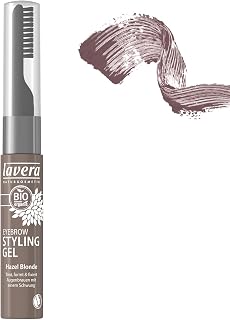 lavera Eyebrow Styling Gel Hazel Blonde - Eyebrow Styling Gel with organic and natural ingredients - keeps eyebrows in good shape - fixes eyebrows for the whole day - natural cosmetics - vegan - organic (1 x 9ml)