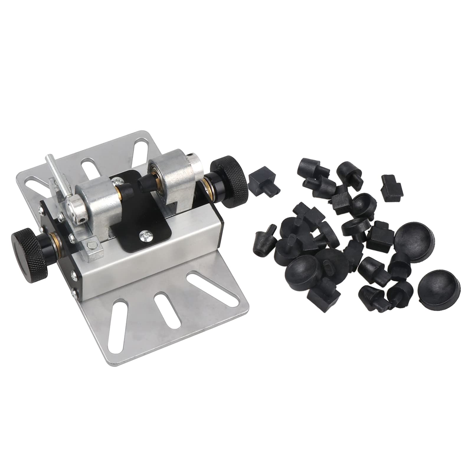 jojomis Full Set Jewelry Jade Pearl Stepless Drilling Holing Machine with Drill Holder for Beadwork and Crafting