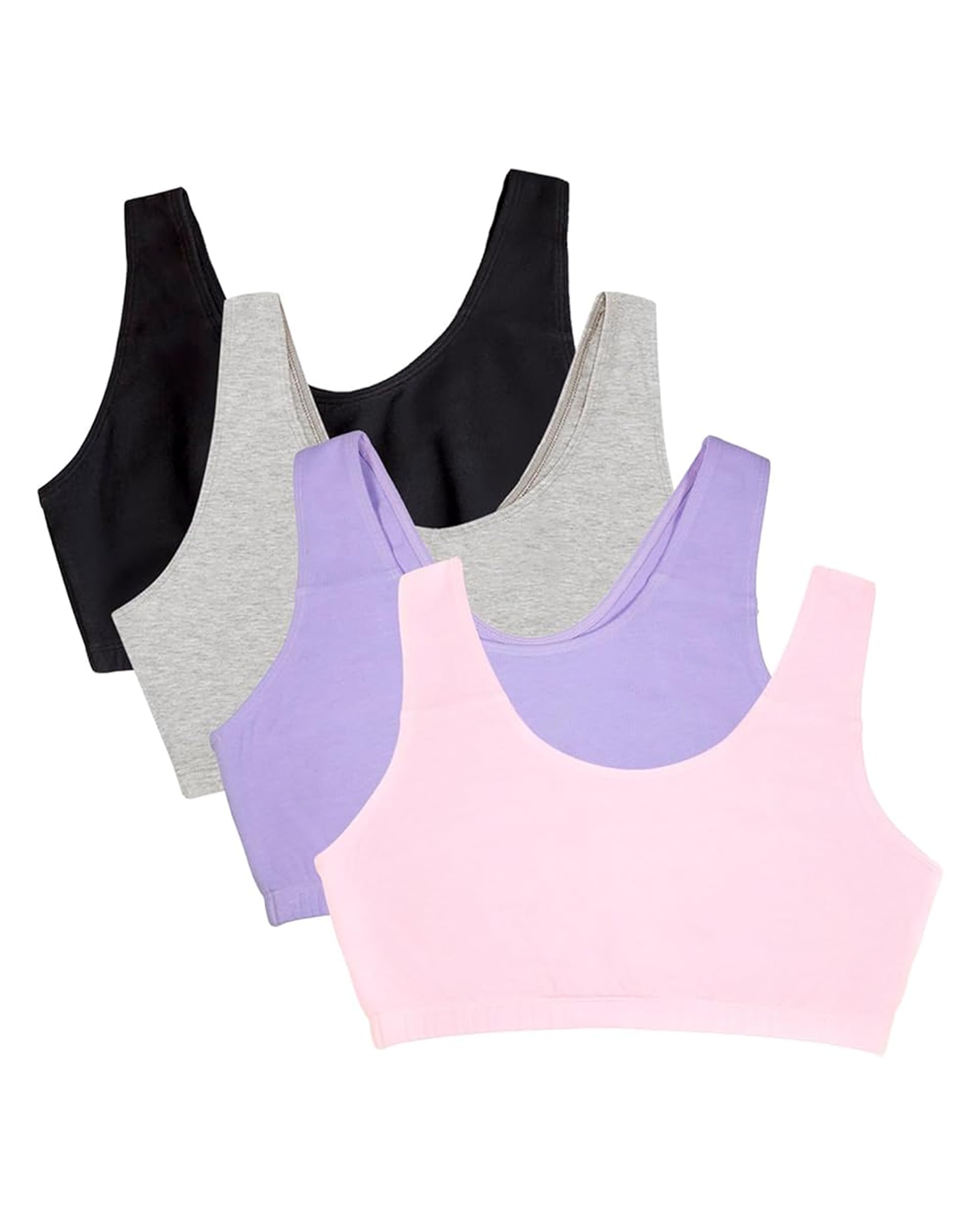 Fruit of the Loom Women's Built Up Tank Style Sports Bra Value Pack
