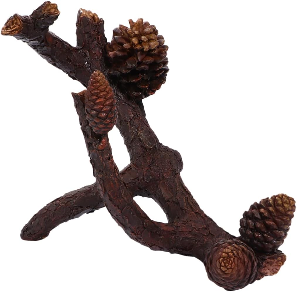 Mikinona 1pc Creative Pine Boughs Resin Wine Rack Single Bottle Tabletop Holder for Home Decor Unique Display Stand for Cherished Wines Sturdy Design Prevents Wobbling and Tilting