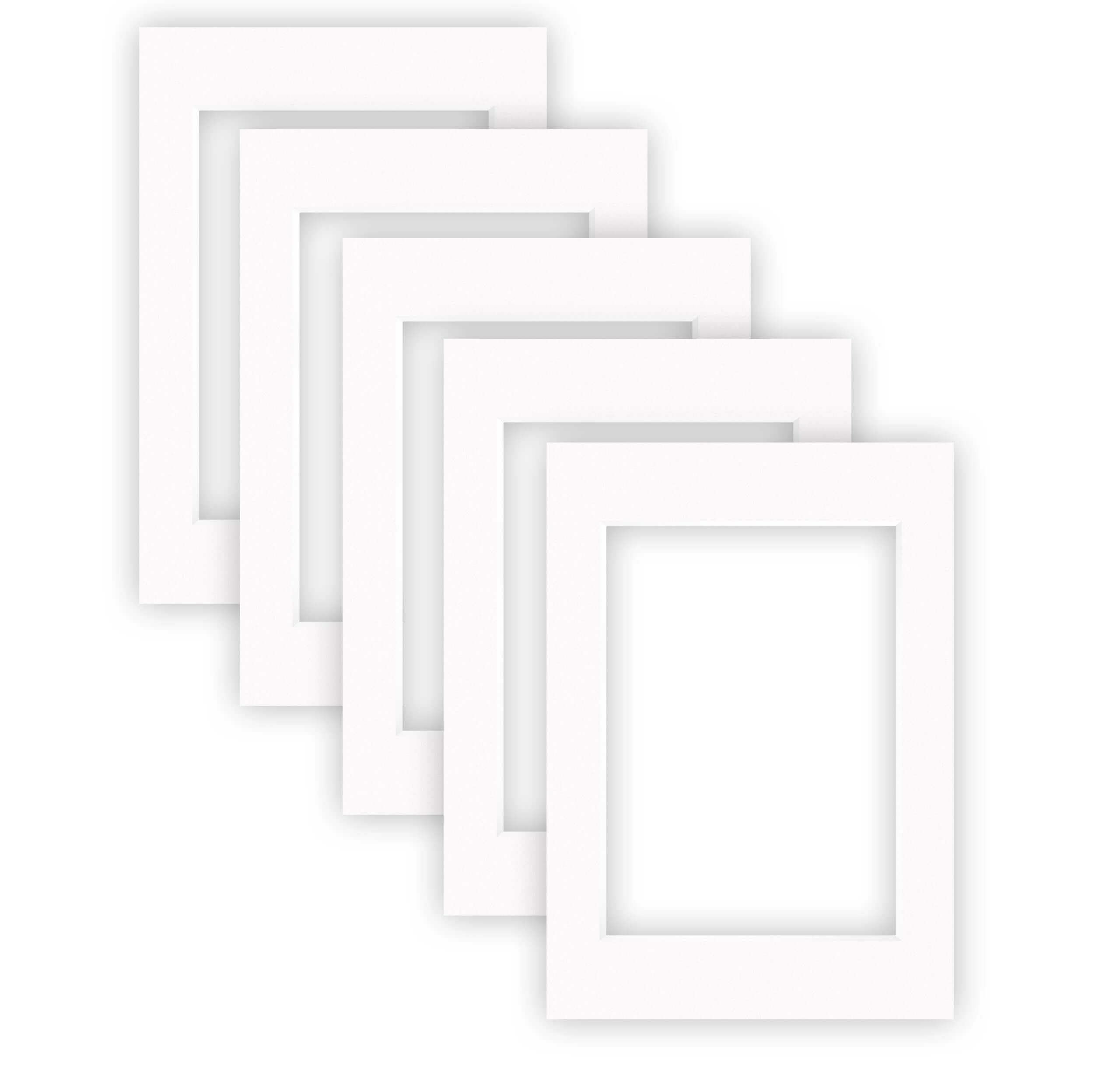 Nielsen Pure White Smooth Conservation Picture Mounts - Pure White A3, 29.7X42cm - Fits A4, 21X29.7cm Photo (Pack Of 5) - Acid-Free, Ph Neutral And Protective, Smooth Surface