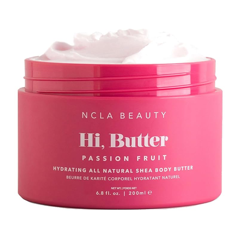 NCLA BEAUTY Manteiga corporal Hi Butter Passion Fruit com óleo de girassol e manteigas de karité, cacau e manga – 193 g