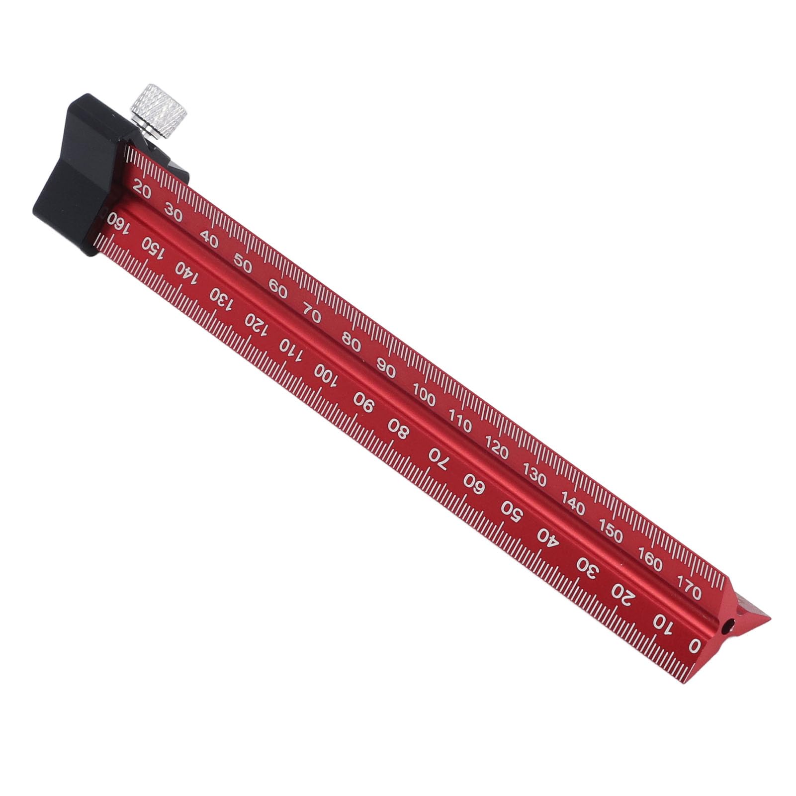 Set di 4 righelli per la lavorazione del legno con scale da 6 8 12 20 pollici - Strumento triangolare per architetti in lega di alluminio con marcature metriche e imperiali per la