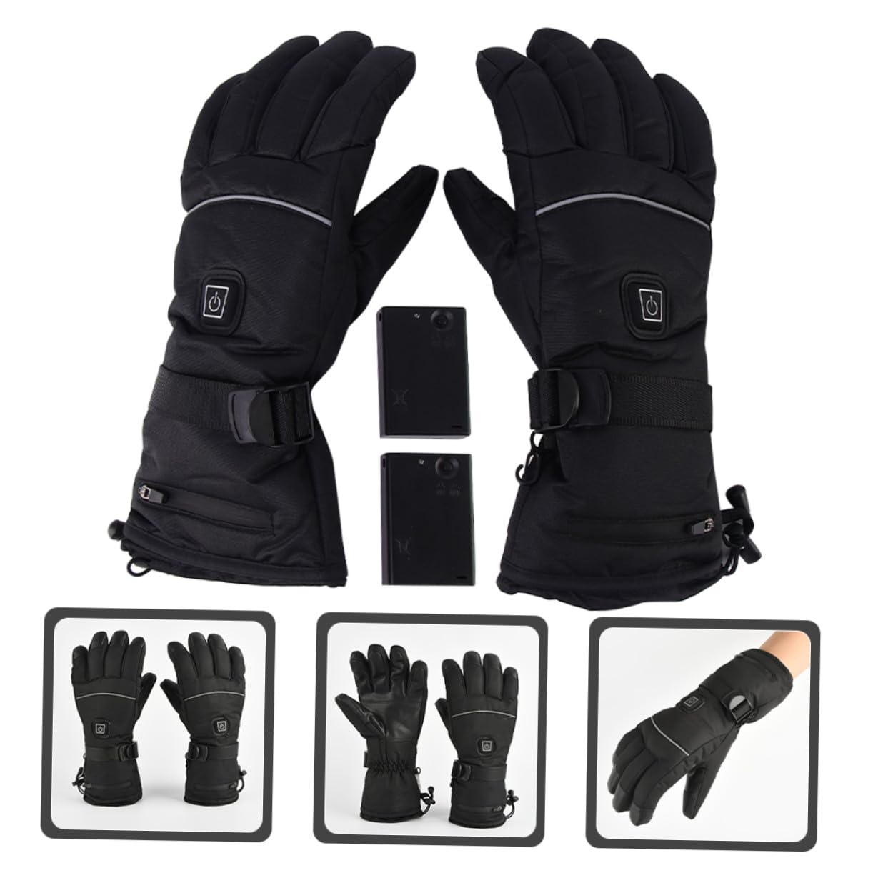 Guanti Termici Riscaldati per Moto da Uomo e Donna Guanti Invernali Scaldamani Design Touch Screen per Sport all Aperto come Sci Snowboard e Pesca