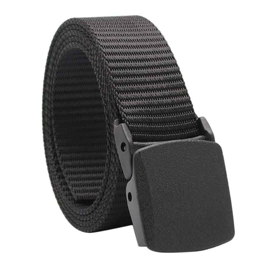 F Fityle Web Belt Outdoor Sport Belt Nylon Webbing Waist Belts, Black, 3.2cm