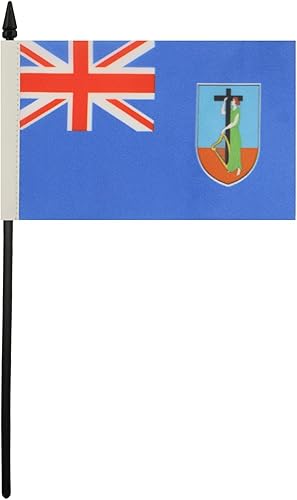 Miniatura 105 de Bandera de mesa Colombia 5'' x 8'' - Bandera de escritorio colombiana 8.3 x 5.5 in - Barra y base de plástico negro - AZ FLAG
