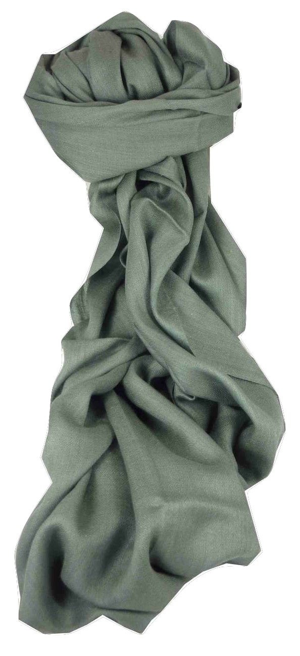 Pashmina & Silk Fine Cashmere Stole Karakoram Birds-Eye Weave Quartz