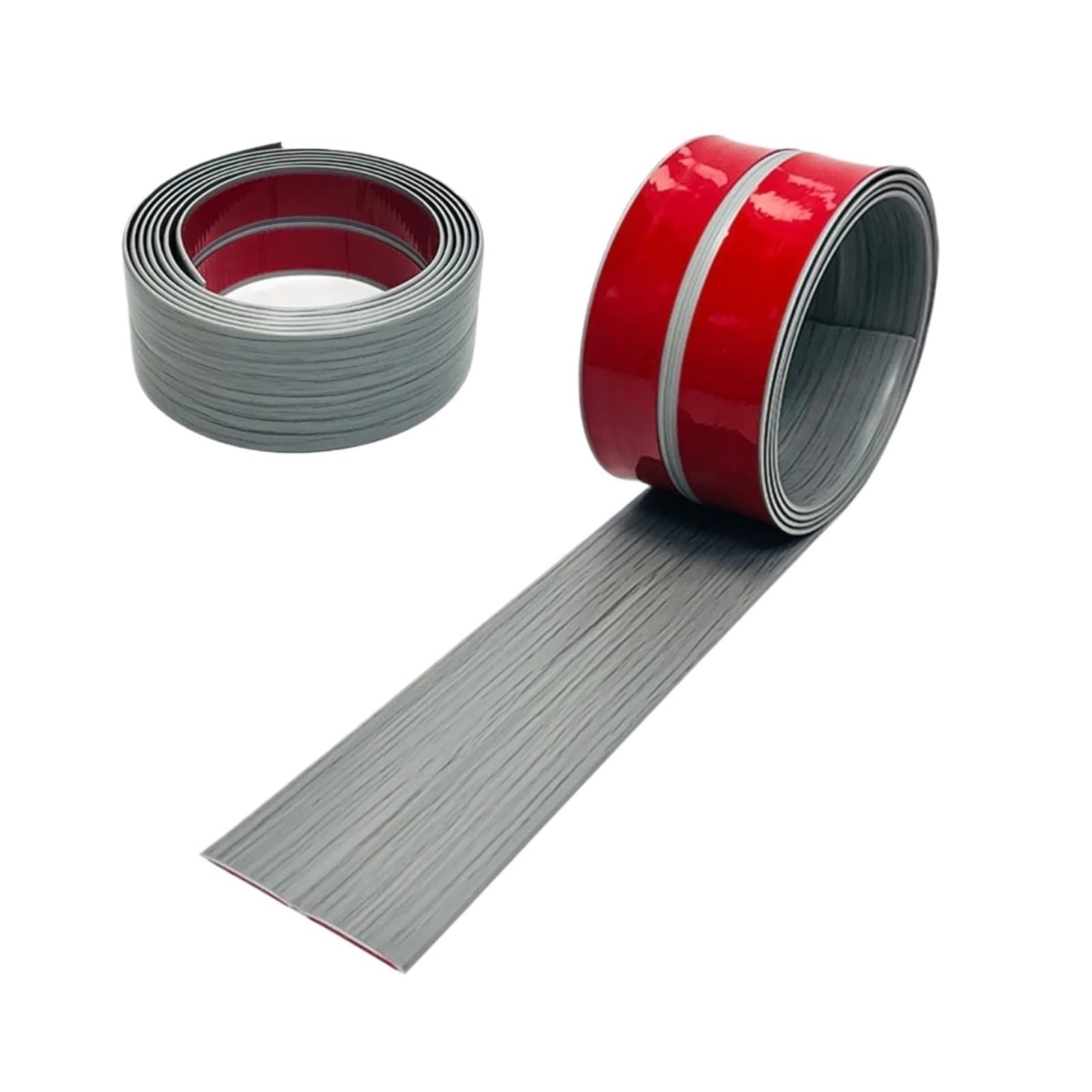 Flexible Laminate Beading Self Adhesive Wall Corner Protector Peel and Stick Flexible Moulding Trim Bendable Floor Transition Strip(Grey Wood-4cm x 3m)