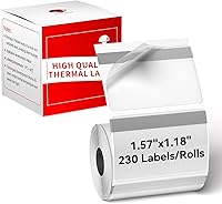 Vista 18 de Phomemo Etiqueta adhesiva M110/M221/M220/M120/M200/M150/M250/M260 Etiqueta rosa - 1.57"x1.18" (40x30mm) Papel térmico para pequeña empresa, hogar