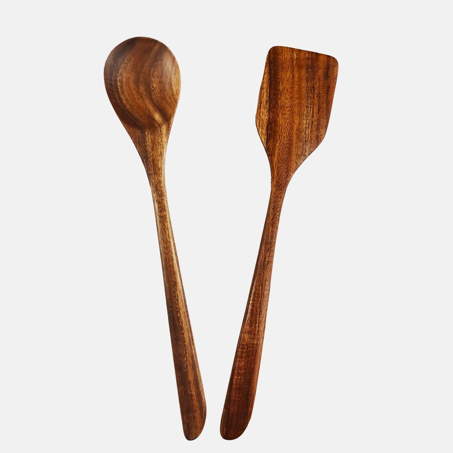 Wooden Cooking Spoons Spatulas, Acacia Wood Spoon Utensil