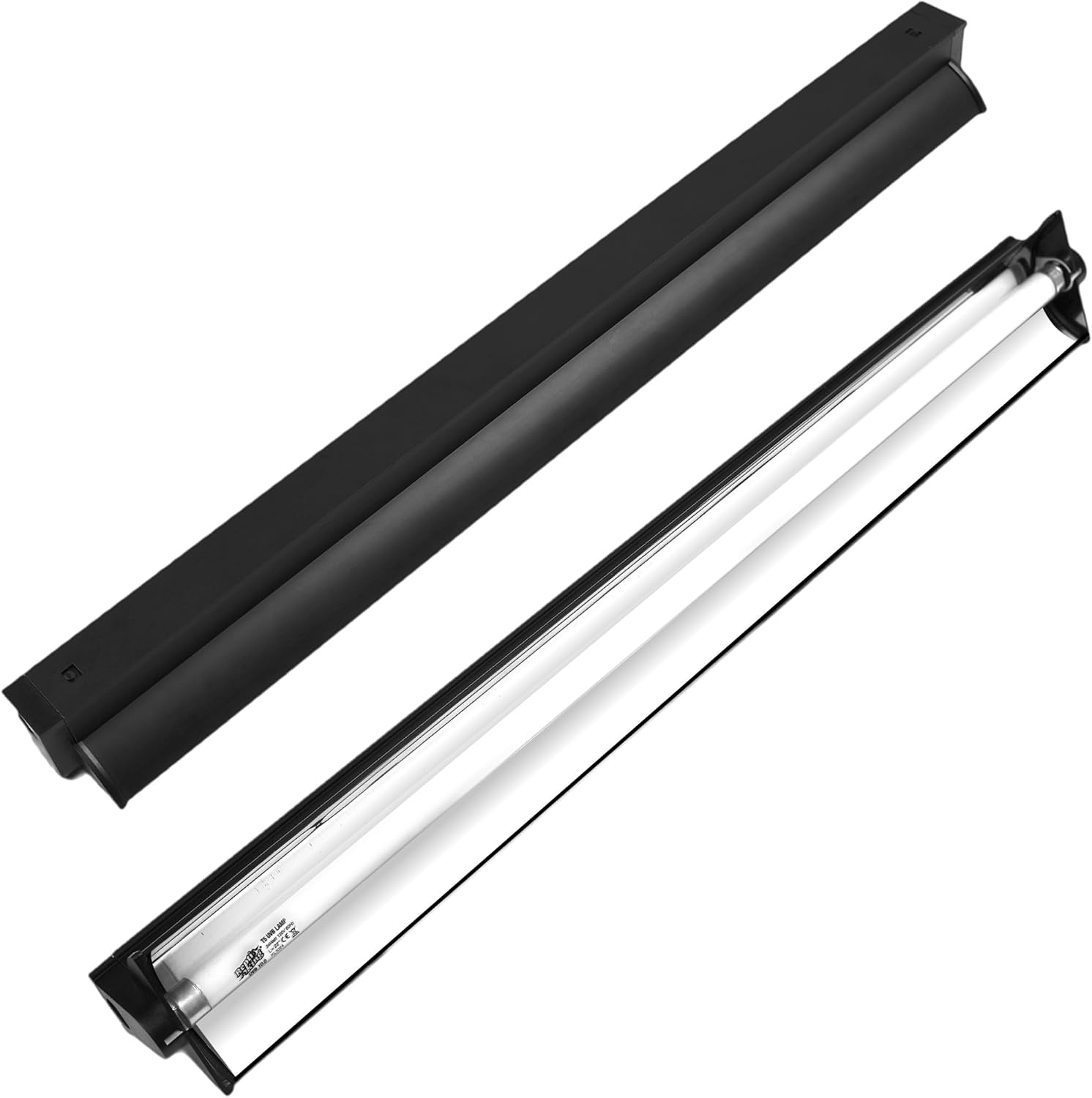 UVB Reptile Light, T5 UVB10.0 24W Light Fixture and UVB Tube Kit, for Desert-Dwelling Reptiles, Bearded Dragon UVB Light 24 Watts T5 Uvb10.0 Light