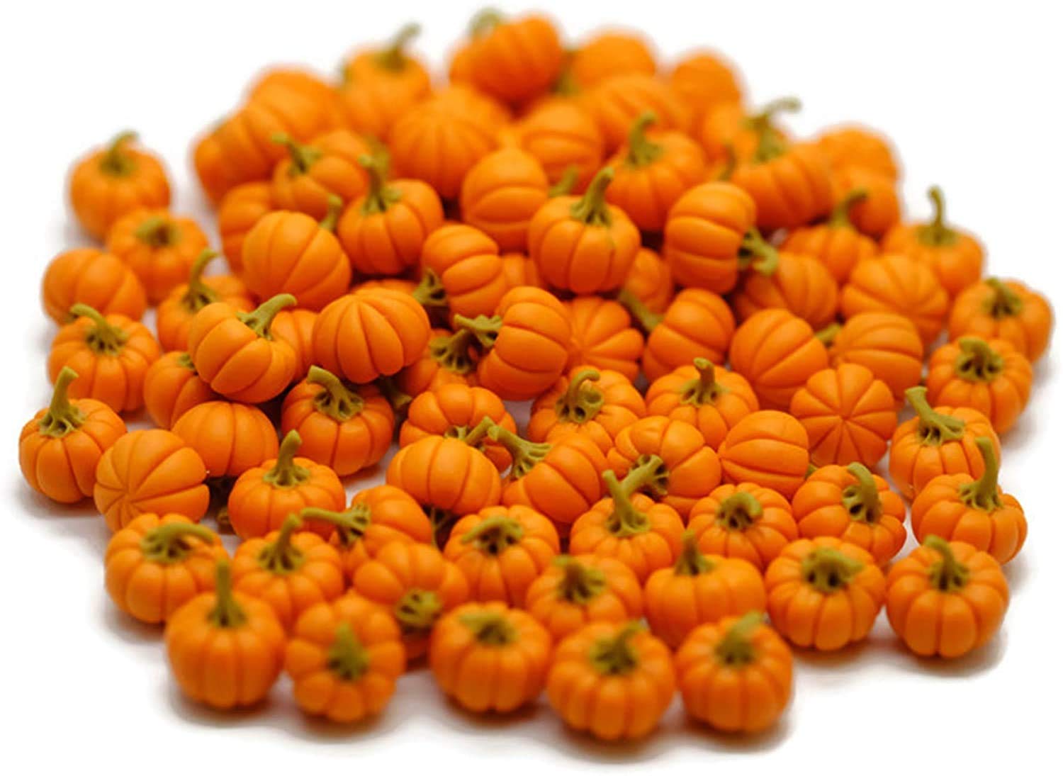 1shopforyou 20 Psc ฺFake Fruit Artificial Mini Pumpkins Halloween Home Deco Food Kitchen
