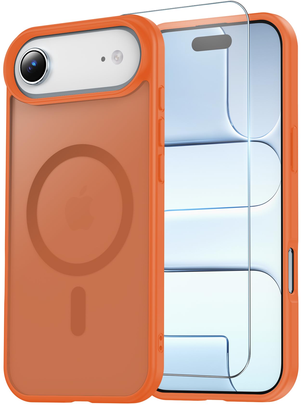 Temdan for iPhone AIR Case with Screen Protector Orange