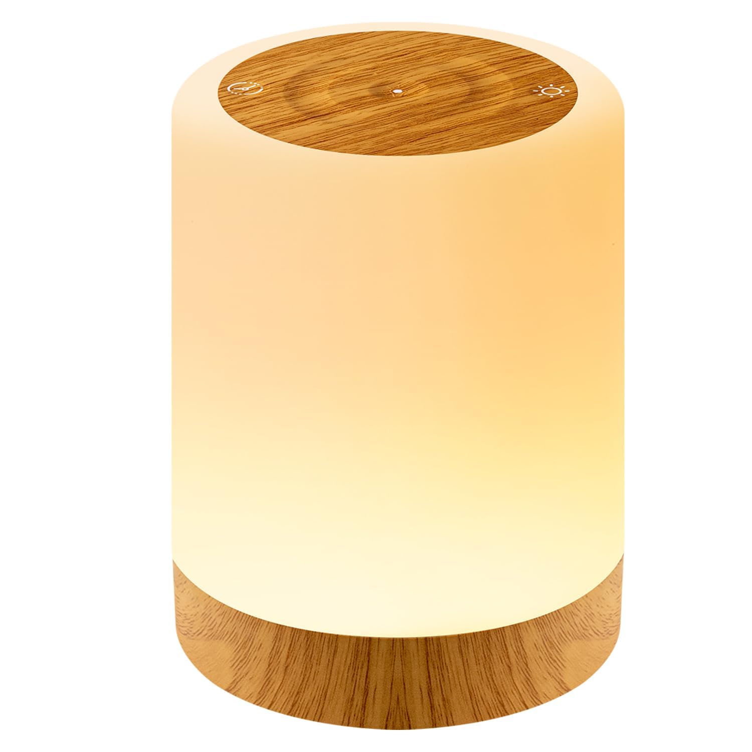 Auxmir Lámparas de Mesita de Noche, Táctil Regulable, 256 RGB Colores y 4 Modos de Luz, Lámpara de Mesa Recargable con USB, Luz Nocturna Inalámbrica con temporización para Dormitorio