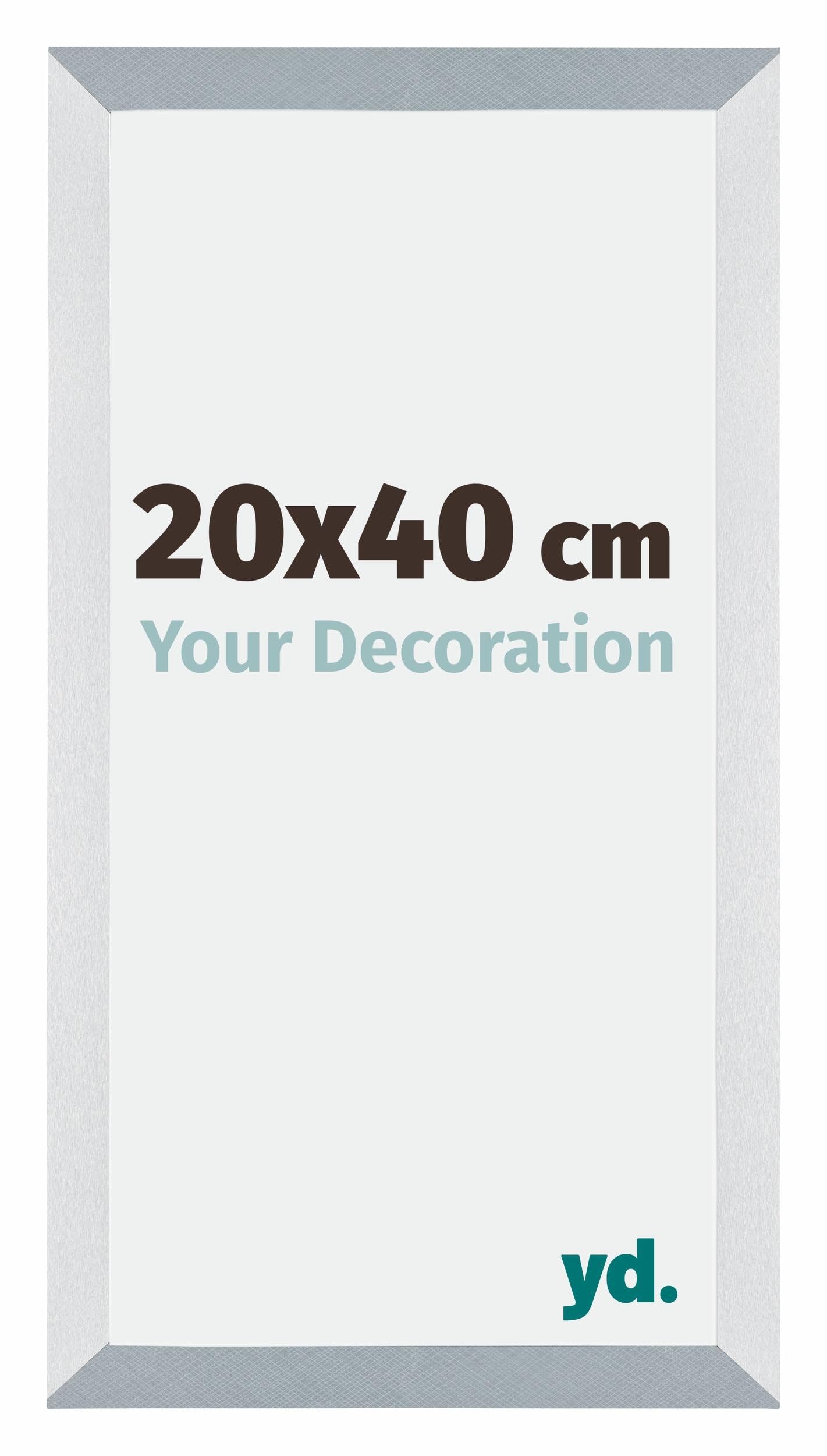 Your Decoration - Picture Frame 20x40 cm - Aluminum Brushed - Decorative Wall Frame in MDF with Antireflection - Frame 20x40 - Mura — image 1