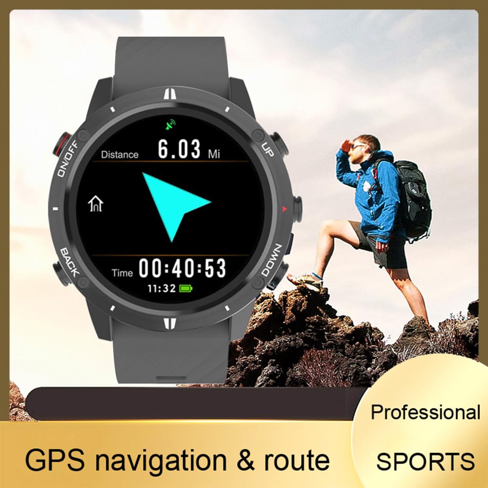 Orologio sportivo GPS Fitness Tracker orologio da polso per corsa, nuoto, arrampicata