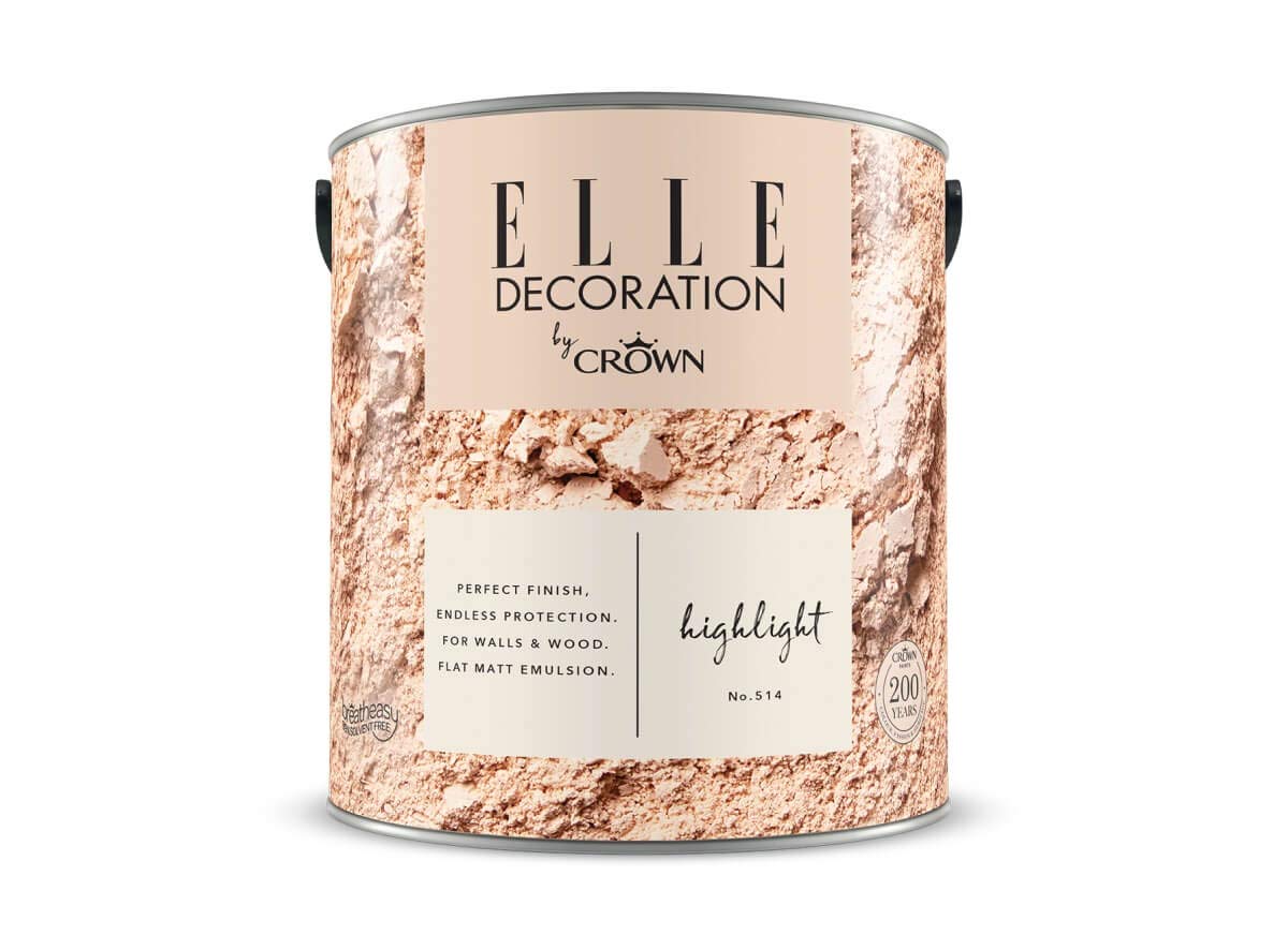 Elle Decoration By Crown 2.5L Flat Matt Emulsion Paint - Highlight No 514 5010131577680