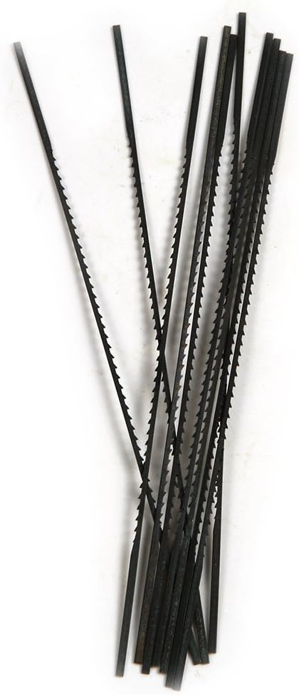 Atoplee 40pcs 1#, 2#,10#, 12# Saw Blade Tooth Scroll Saw Blades [ 10pcs of Each Size]