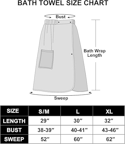 Miniatura 5 de Toalla de baño para mujer, bata de baño, spa, bata de baño