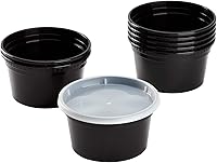 Vista 17 de Karat [24oz - 240 ct] Contenedores redondos moldeados por inyección de PP transparentes con tapas