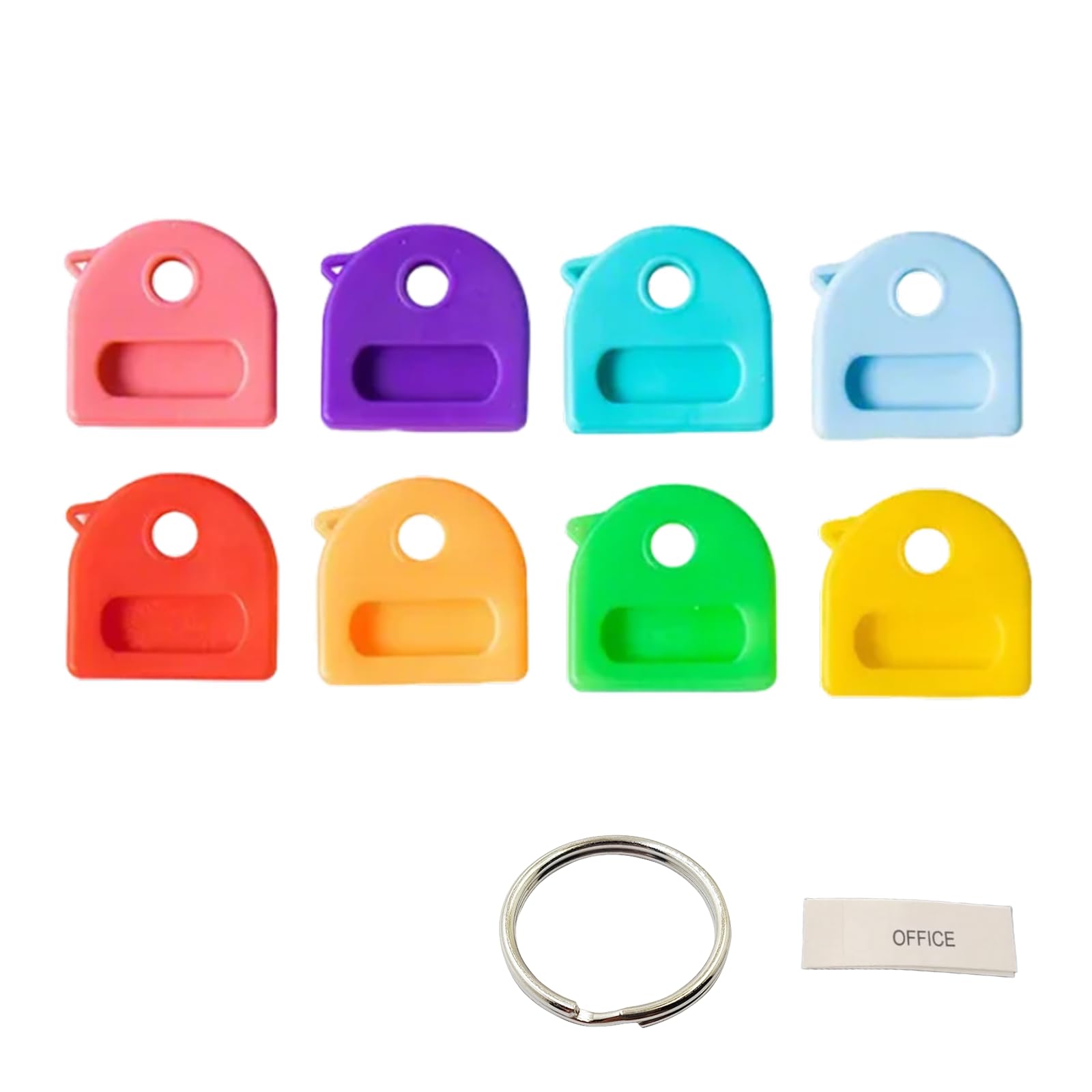 Msioytog 8Piece Covers Set in Various Shapes and Colors Management Tools for Enhanced Organization and Identification Silicone Covers