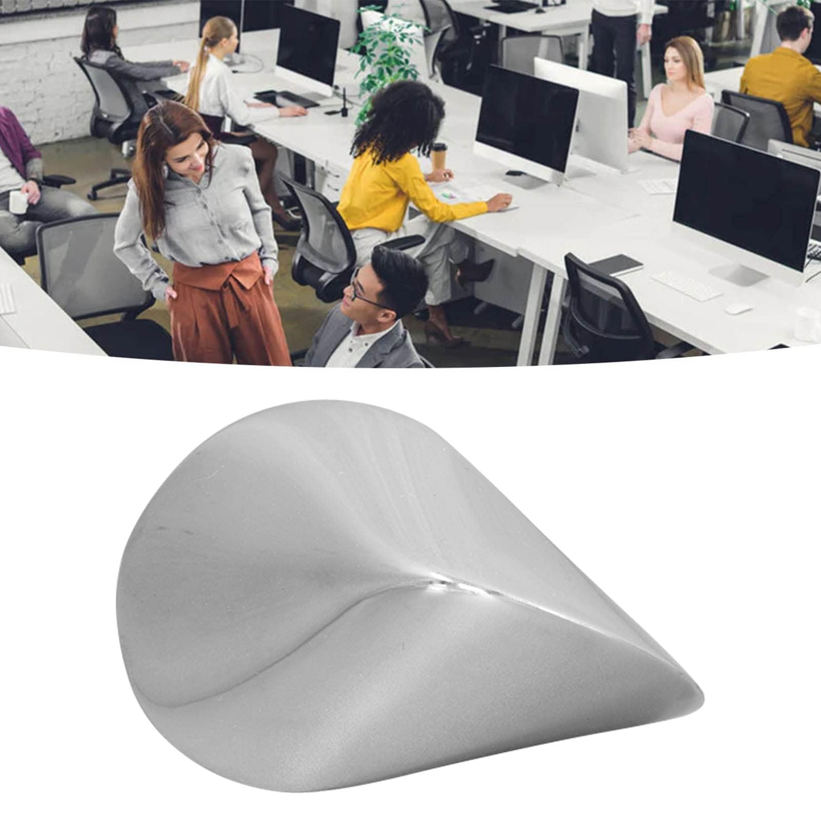 Ejoyous Giocattolo Oloid Giocattolo di Decompressione della Punta delle in Metallo Movimento Ipnotico di Rotolamento Superfici Lisce Decorazione da Scrivania in Acciaio Inossidabile